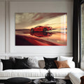 Artronauts Glass Print Red Supercar –Tempered Glass Wall Art