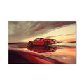 Artronauts Glass Print Red Supercar –Tempered Glass Wall Art