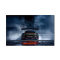 Artronauts Glass Print Rear View GT Race Car –Tempered Glass Wall Art