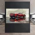 Artronauts Glass Print Exotic Supercar Reflection –Tempered Glass Wall Art