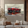 Artronauts Glass Print Exotic Supercar Reflection –Tempered Glass Wall Art