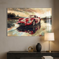 Artronauts Glass Print Classic Racing Car –Tempered Glass Wall Art