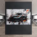 Artronauts Glass Print Abstract Supercar Power – Contemporary Glass Wall Art
