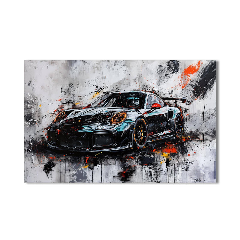 Artronauts Glass Print Abstract Supercar Power – Contemporary Glass Wall Art