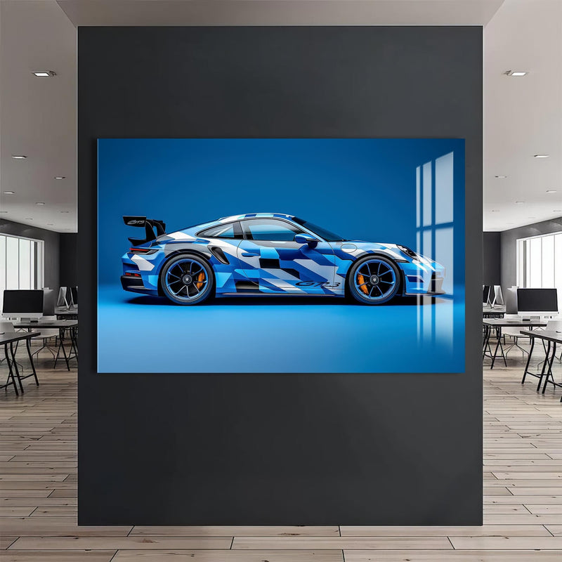 Artronauts Glass Print Modern Performance Sports Car-Tempered Glass Wall Art