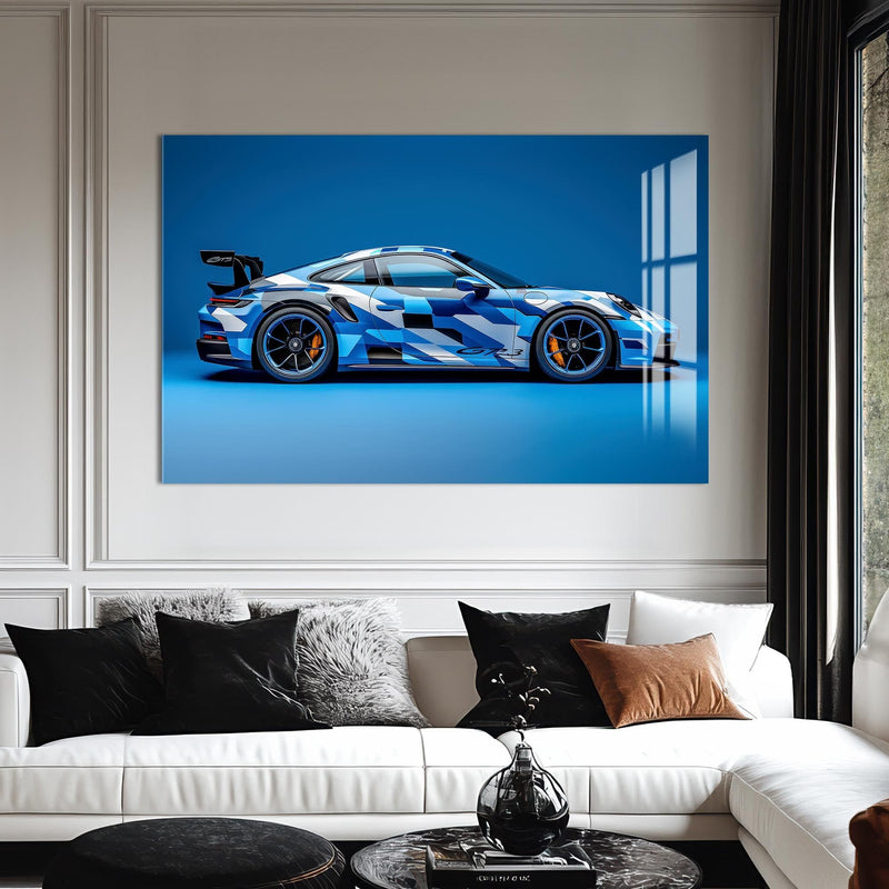 Artronauts Glass Print Modern Performance Sports Car-Tempered Glass Wall Art
