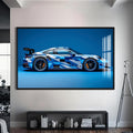 Artronauts Glass Print S | 72x46 cm | 28.3"x18.1" / Black Modern Performance Sports Car-Tempered Glass Wall Art