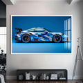 Artronauts Glass Print S | 72x46 cm | 28.3"x18.1" / White Modern Performance Sports Car-Tempered Glass Wall Art