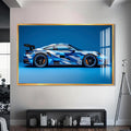 Artronauts Glass Print S | 72x46 cm | 28.3"x18.1" / Gold Modern Performance Sports Car-Tempered Glass Wall Art