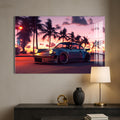 Artronauts Glass Print Retro Sports Car-Tempered Glass Wall Art