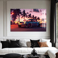Artronauts Glass Print Retro Sports Car-Tempered Glass Wall Art