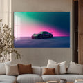 Artronauts Glass Print Minimalist Sports Car-Tempered Glass Wall Art