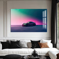 Artronauts Glass Print Minimalist Sports Car-Tempered Glass Wall Art