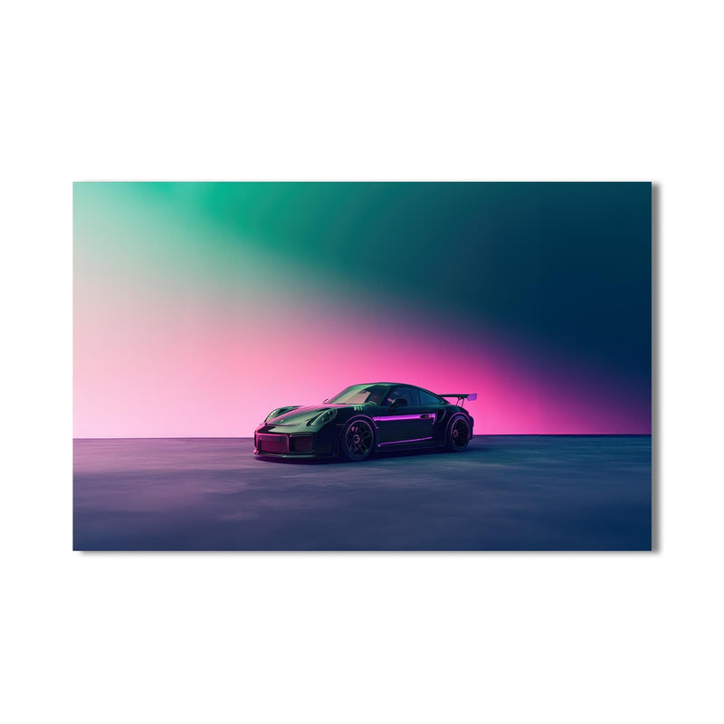Artronauts Glass Print Minimalist Sports Car-Tempered Glass Wall Art