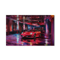 Artronauts Glass Print Luxury Red Supercar – Modern Automotive Glass Art