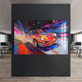 Artronauts Glass Print Colour Burst Classic – Retro Car Glass Wall Art