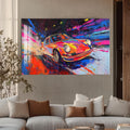 Artronauts Glass Print Colour Burst Classic – Retro Car Glass Wall Art