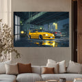 Artronauts Glass Print Night Street Racer–Japanese Car Glass Wall Art