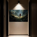 Artronauts Glass Print Jesus Walking With a Child– Christian Tempered Glass Wall Art