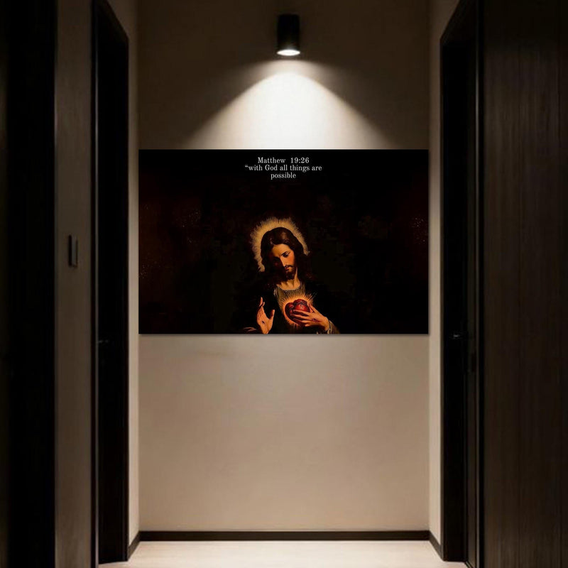 Artronauts Glass Print Matthew 19– Christian Tempered Glass Wall Art
