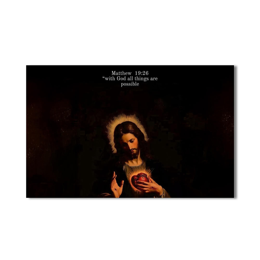 Artronauts Glass Print Matthew 19– Christian Tempered Glass Wall Art