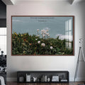 Artronauts Glass Print S | 72x46 cm | 28.3"x18.1" / Walnut Ecclesiastes 3:11– Christian Tempered Glass Wall Art