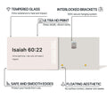 Artronauts Glass Print Isaiah 60:22- Christian Tempered Glass Wall Art