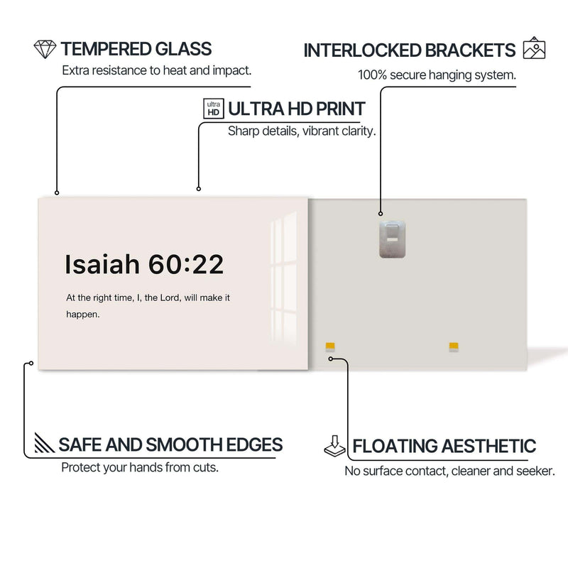 Artronauts Glass Print Isaiah 60:22- Christian Tempered Glass Wall Art