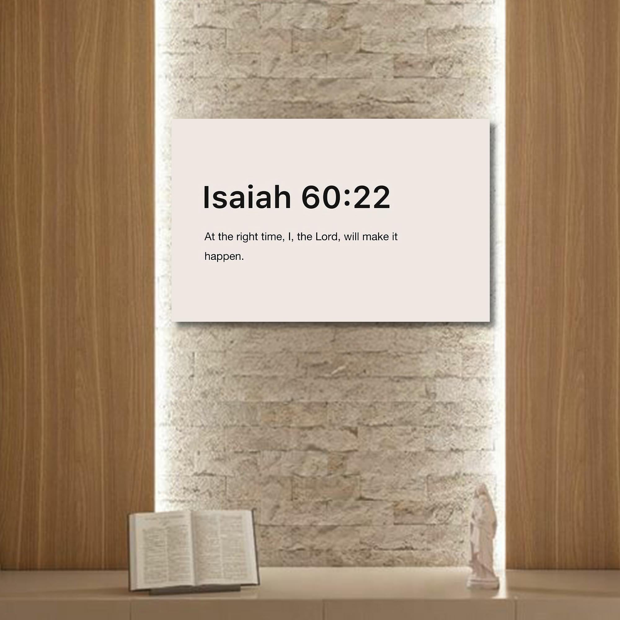 Artronauts Glass Print Isaiah 60:22- Christian Tempered Glass Wall Art