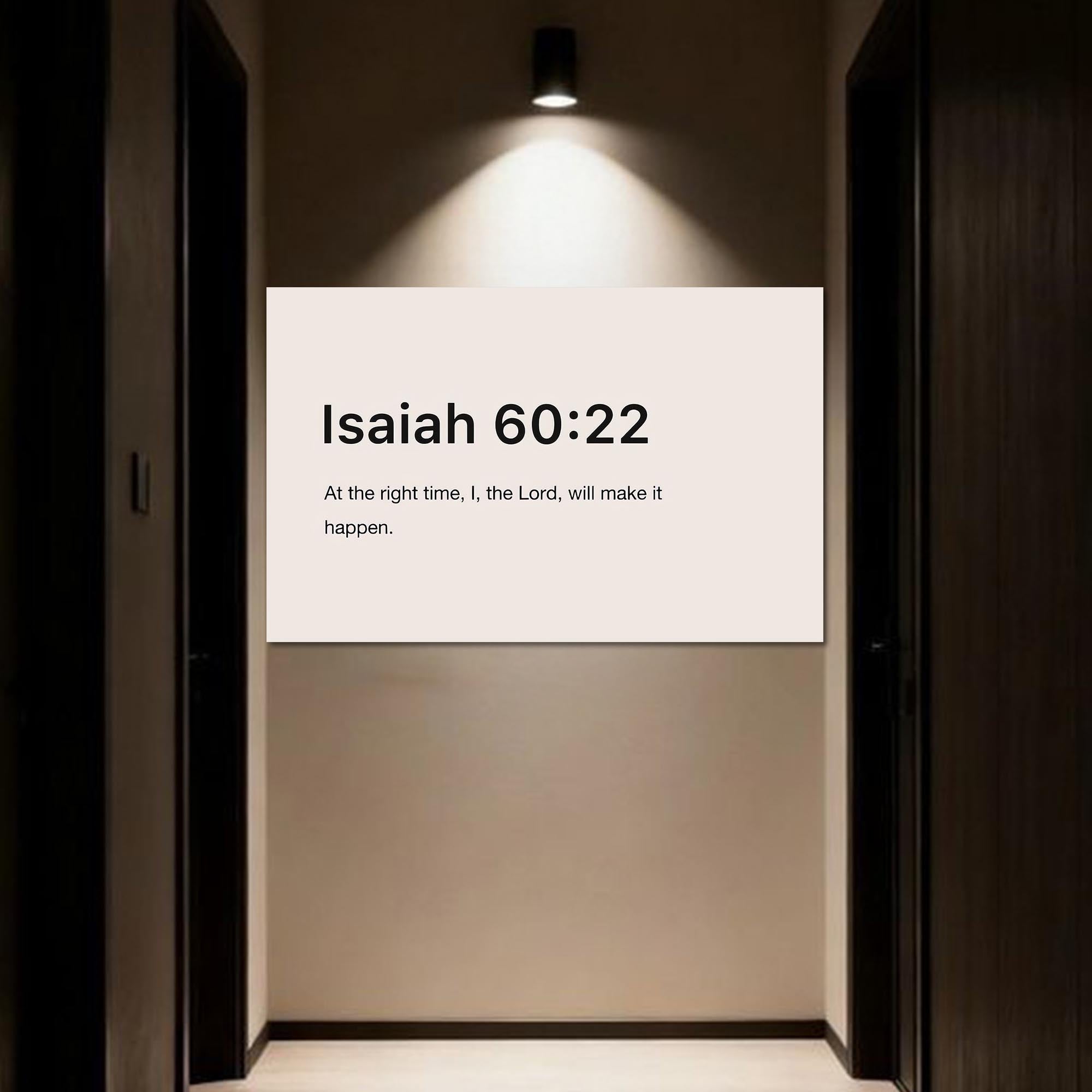Artronauts Glass Print Isaiah 60:22- Christian Tempered Glass Wall Art