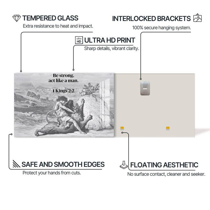 Artronauts Glass Print Kings 2:2- Christian Tempered Glass Wall Art