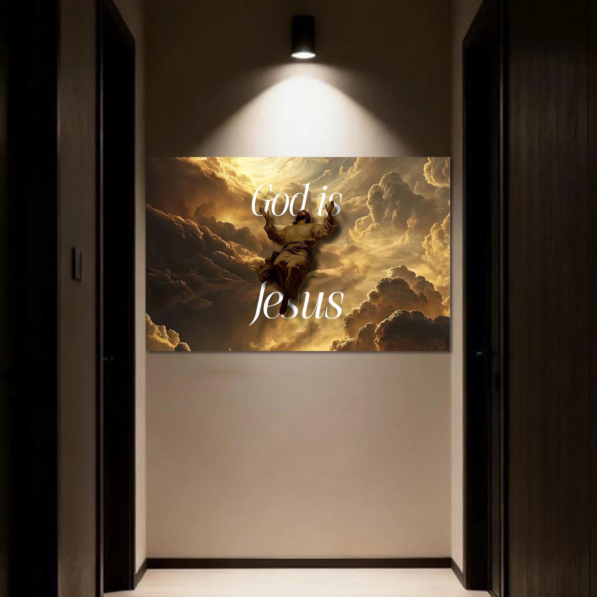 Artronauts Glass Print God Is Jesus- Christian Tempered Glass Wall Art