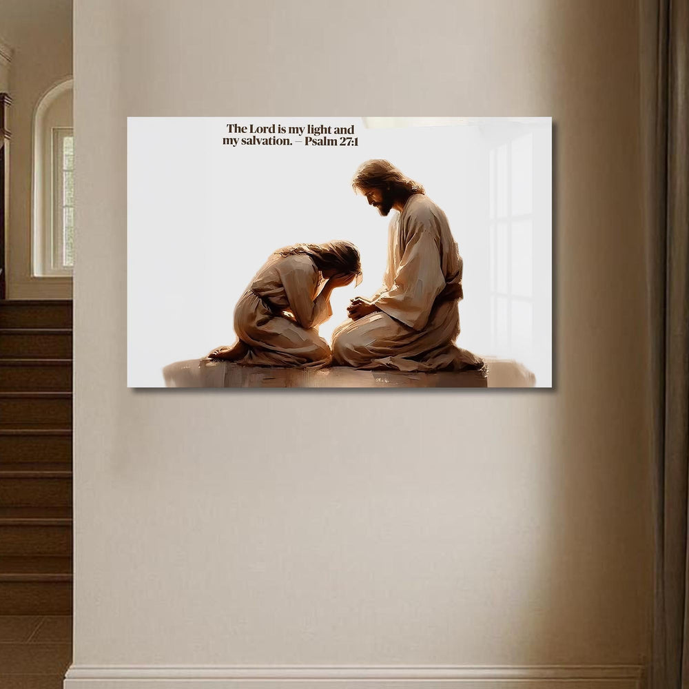 Artronauts Glass Print Psalm 27– Christian Tempered Glass Wall Art