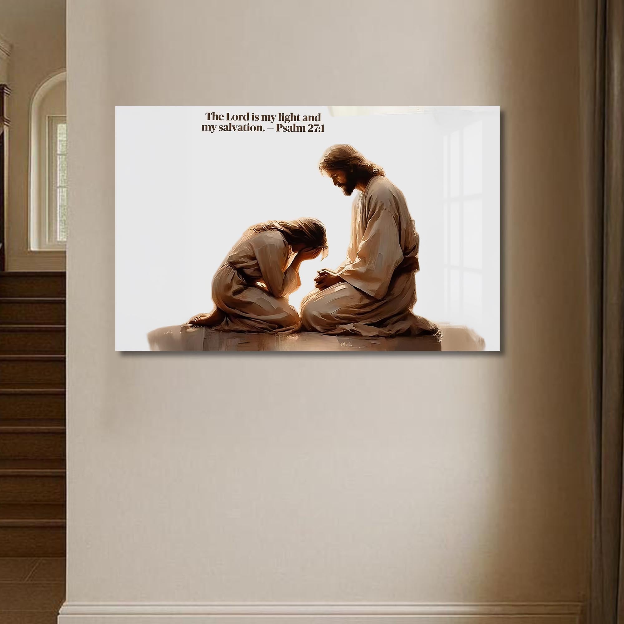 Artronauts Glass Print Psalm 27– Christian Tempered Glass Wall Art