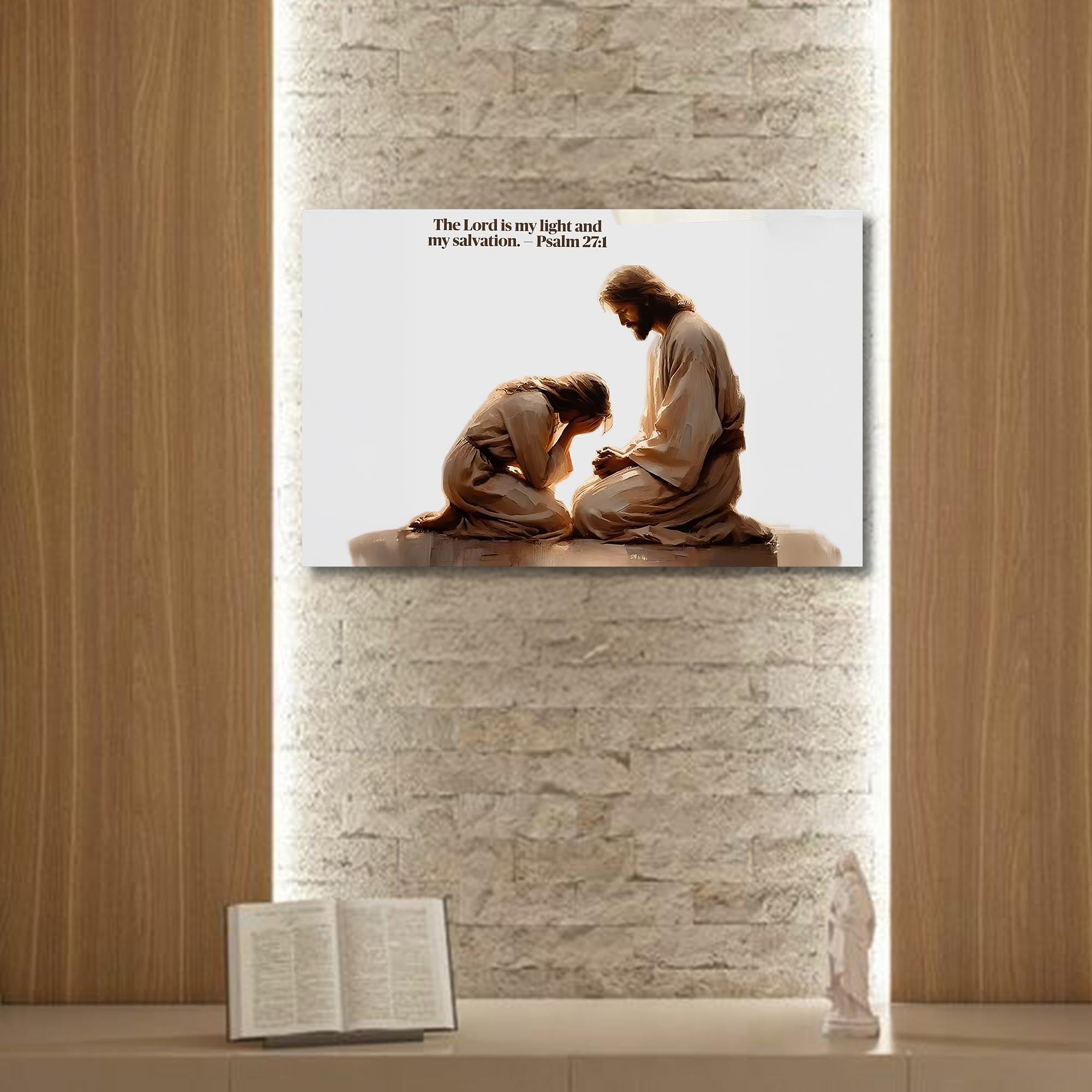 Artronauts Glass Print Psalm 27– Christian Tempered Glass Wall Art