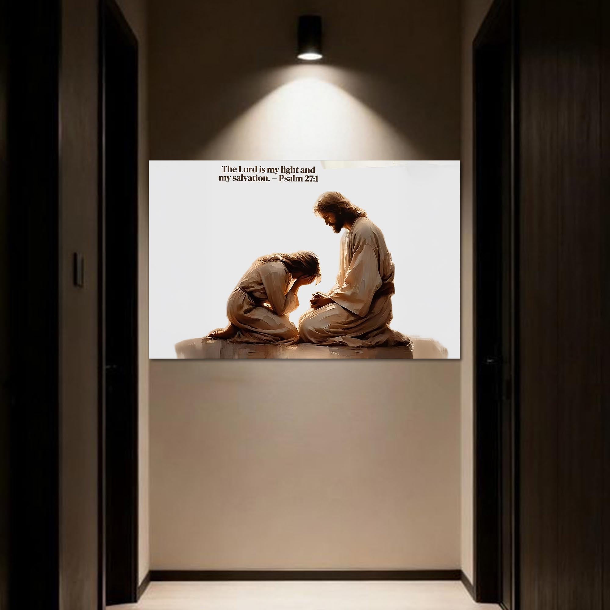 Artronauts Glass Print Psalm 27– Christian Tempered Glass Wall Art