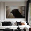 Artronauts Glass Print Crown of Thorns Silhouette- Christian Tempered Glass Wall Art