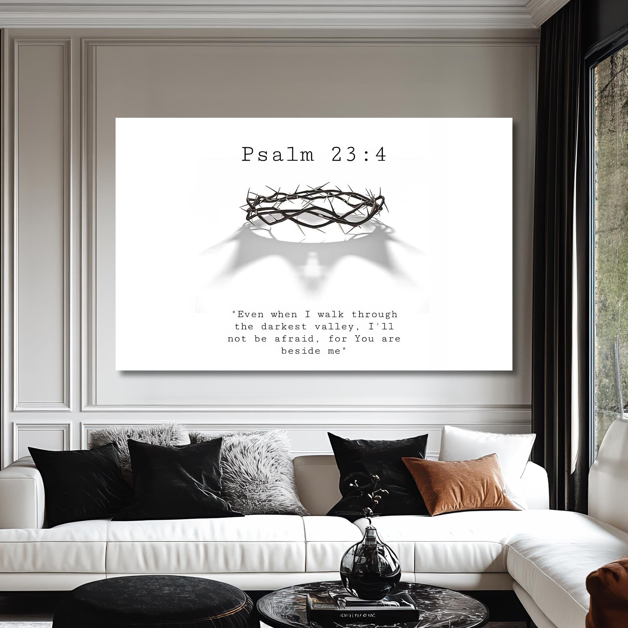 Artronauts Glass Print Crown of Thorns- Christian Tempered Glass Wall Art