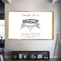 Artronauts Glass Print S | 72x46 cm | 28.3"x18.1" / Gold Crown of Thorns- Christian Tempered Glass Wall Art
