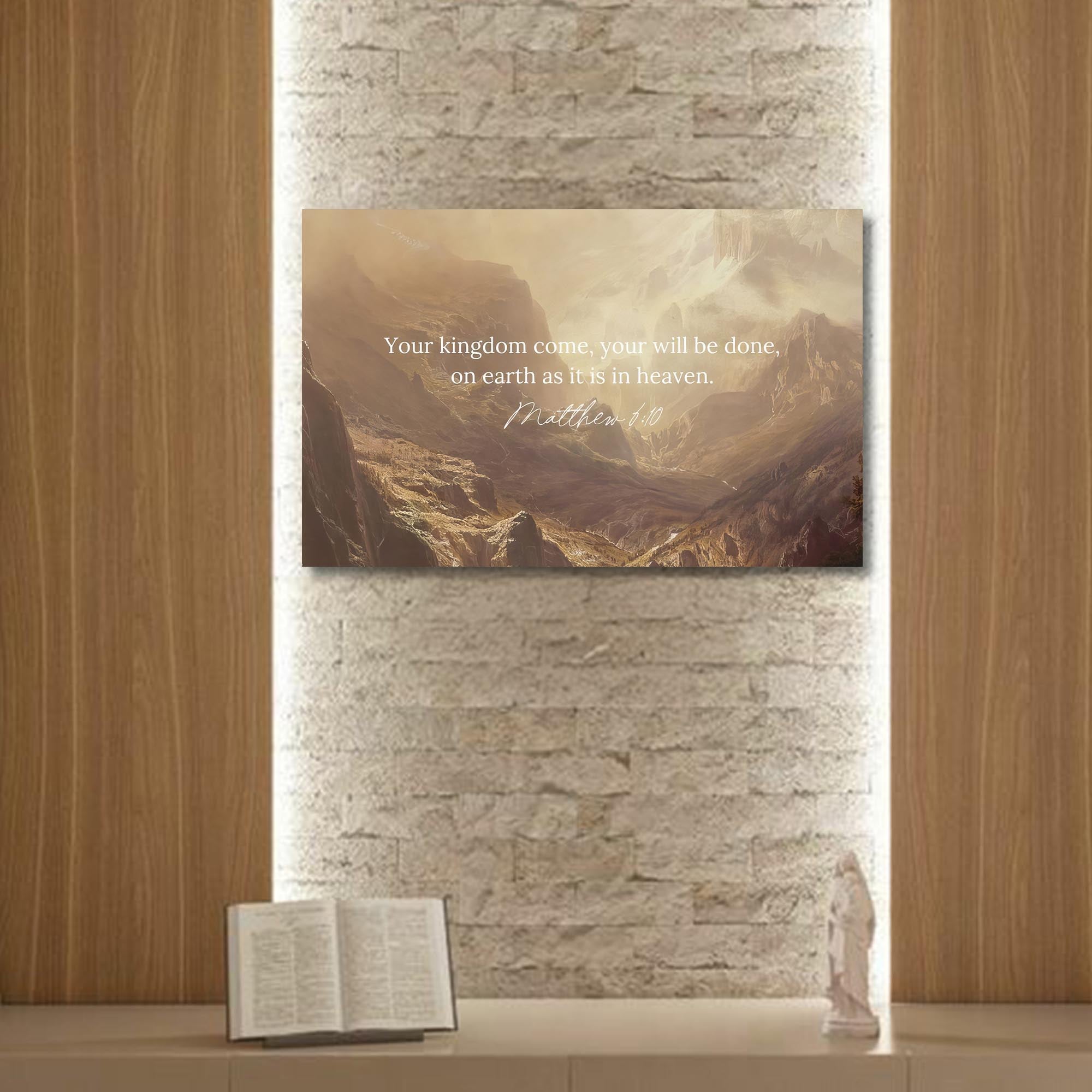 Artronauts Glass Print Thy Kingdom Come- Christian Tempered Glass Wall Art