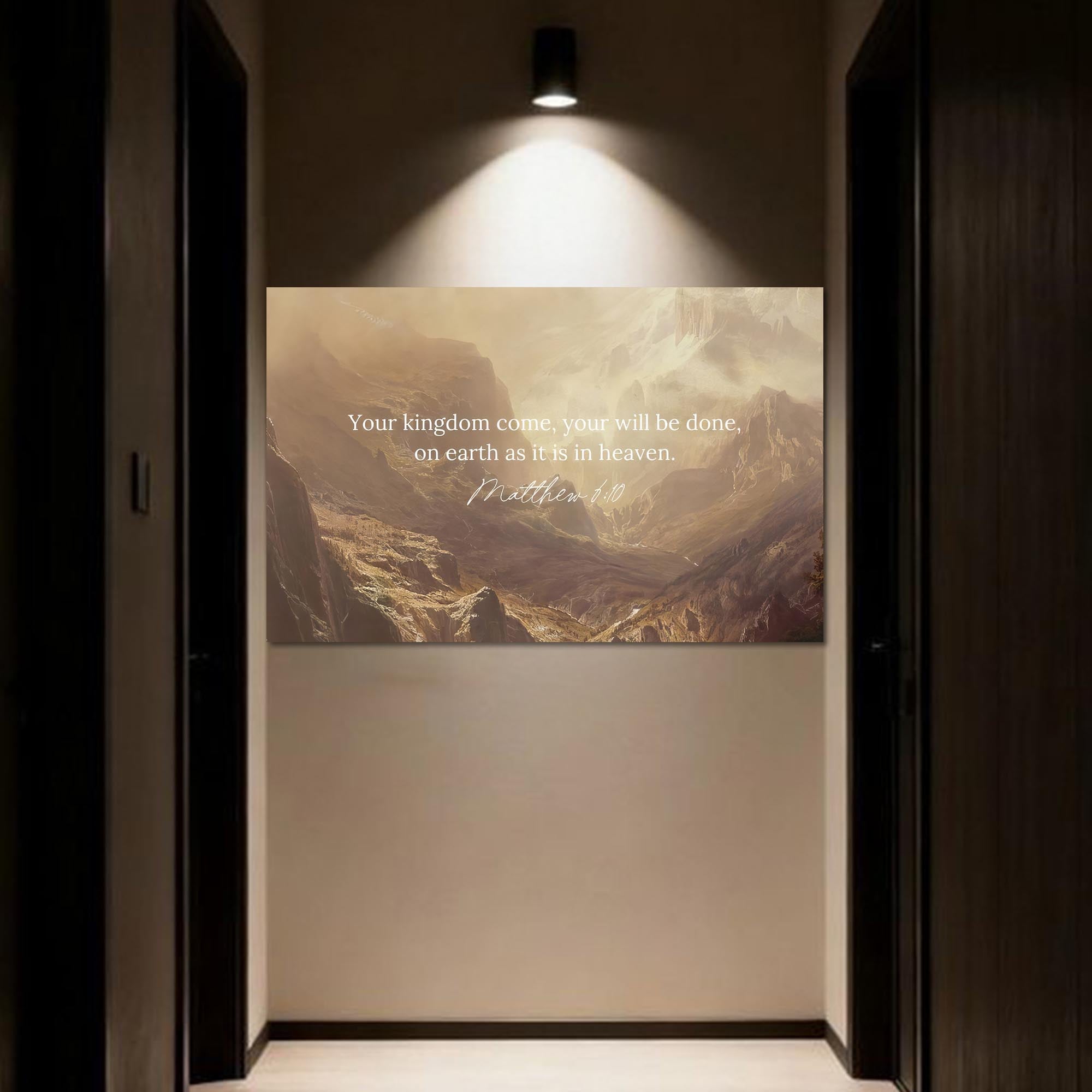 Artronauts Glass Print Thy Kingdom Come- Christian Tempered Glass Wall Art