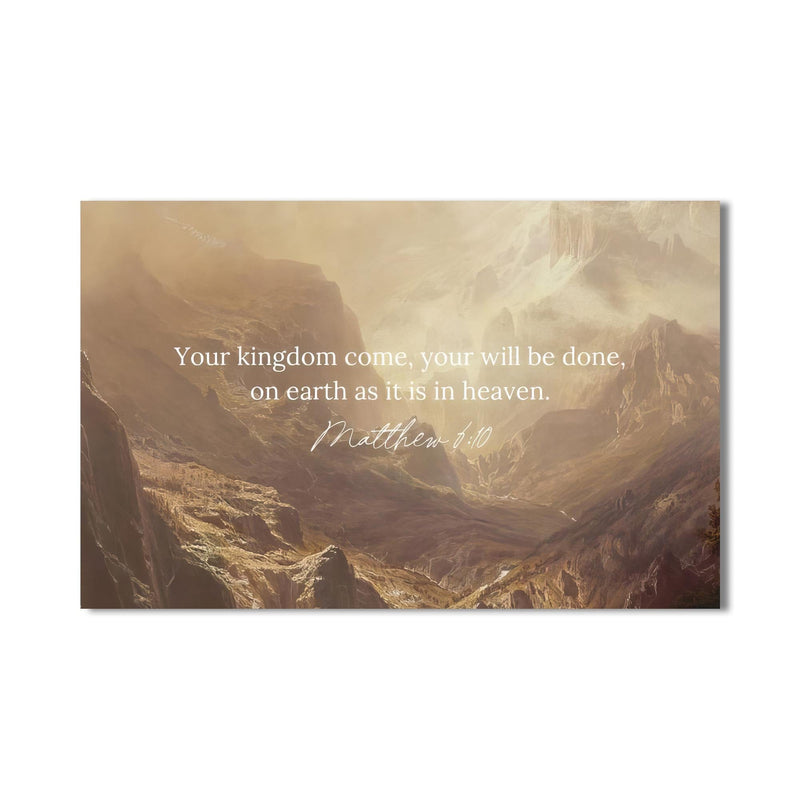 Artronauts Glass Print Thy Kingdom Come- Christian Tempered Glass Wall Art
