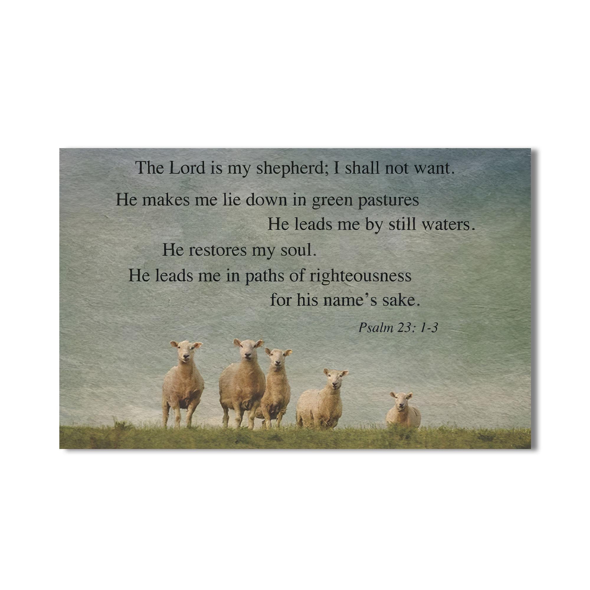 Artronauts Glass Print The Lord Is My Shepherd- Christian Tempered Glass Wall Art