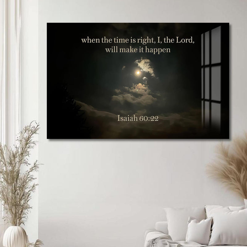 Artronauts Glass Print Isaiah 60:22- Christian Tempered Glass Wall Art