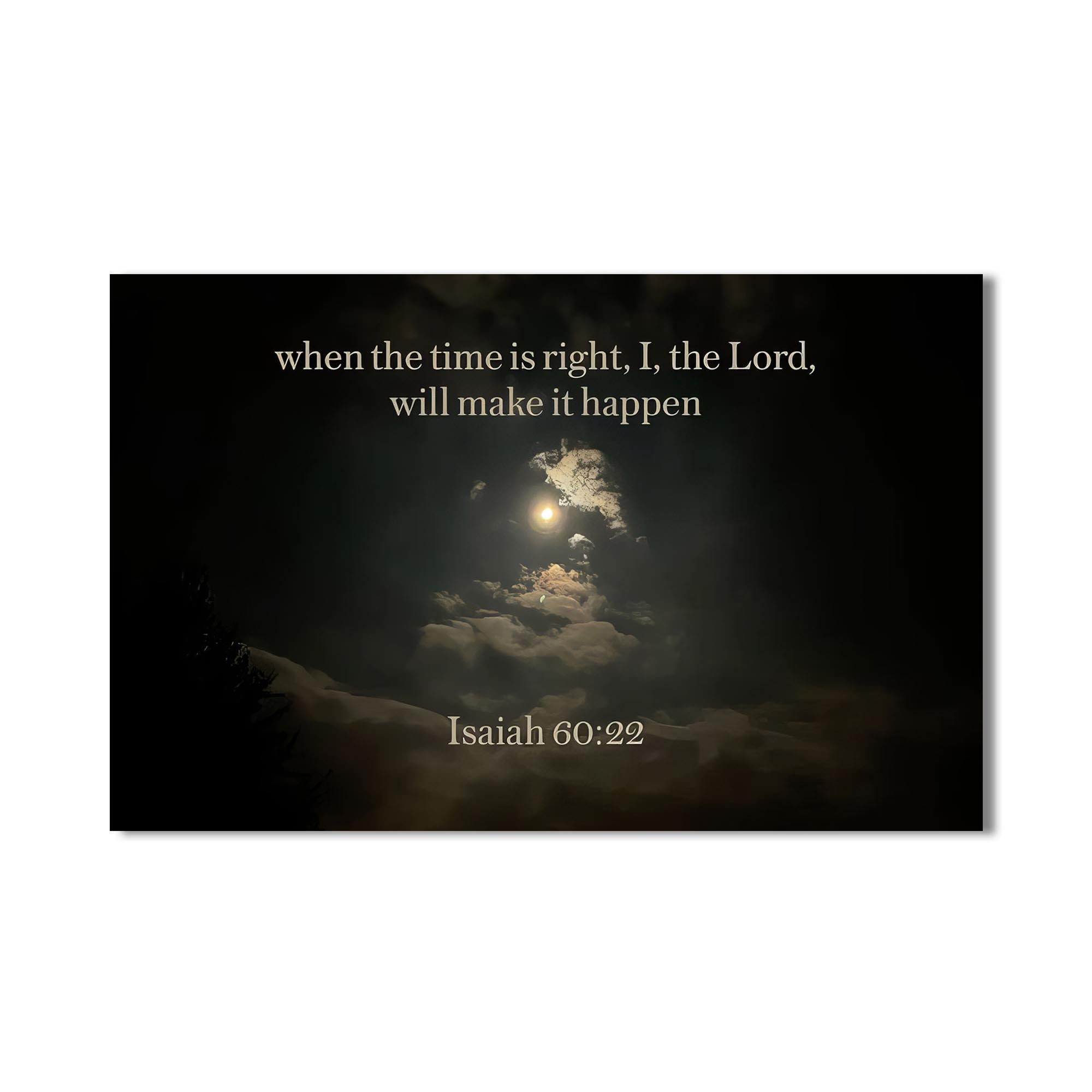 Artronauts Glass Print Isaiah 60:22- Christian Tempered Glass Wall Art