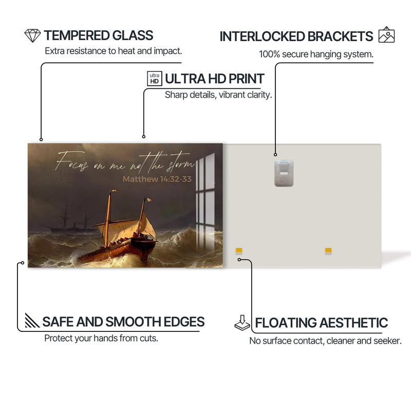 Artronauts Glass Print Focus on Me- Christian Tempered Glass Wall Art