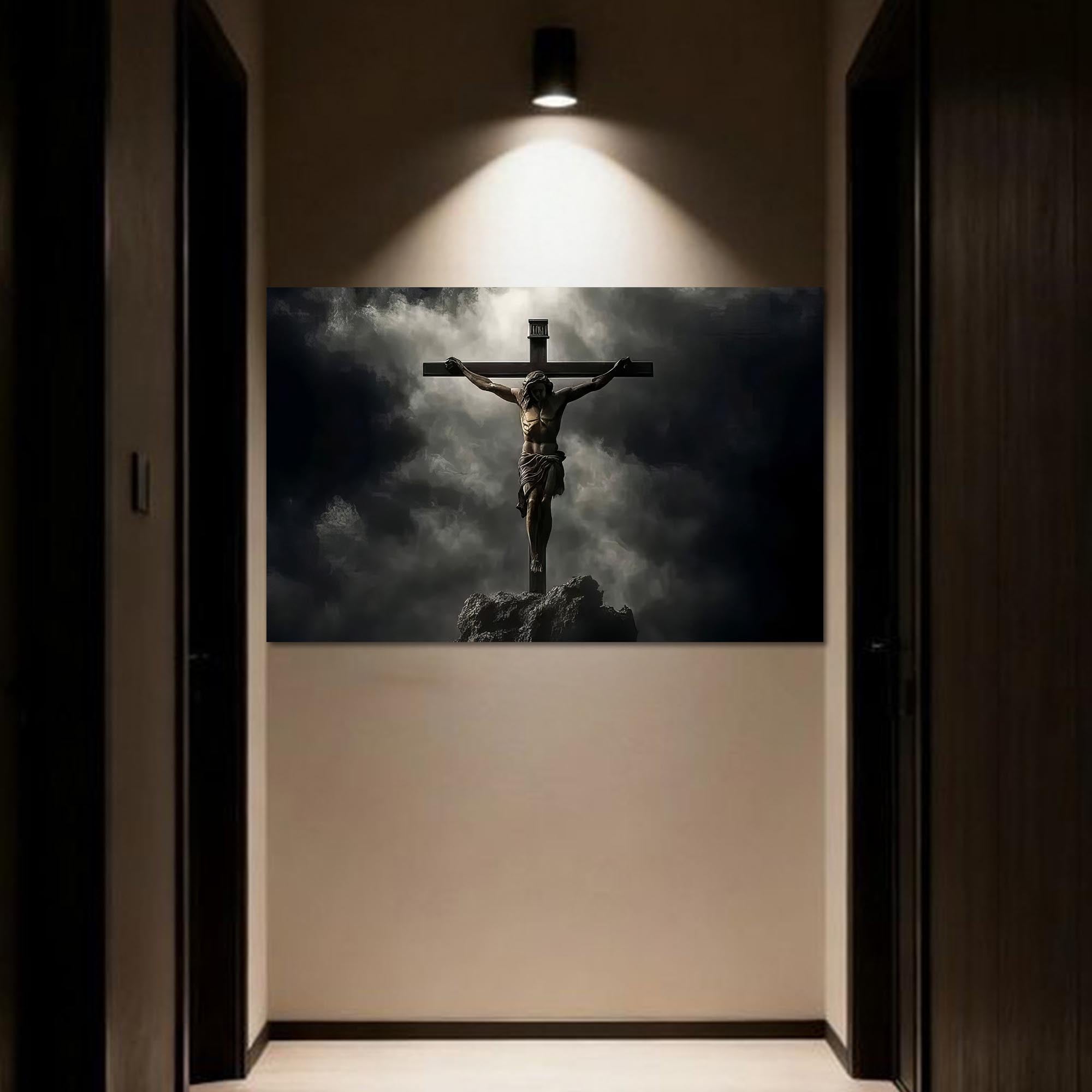Artronauts Glass Print The Crucifixion- Christian Tempered Glass Wall Art