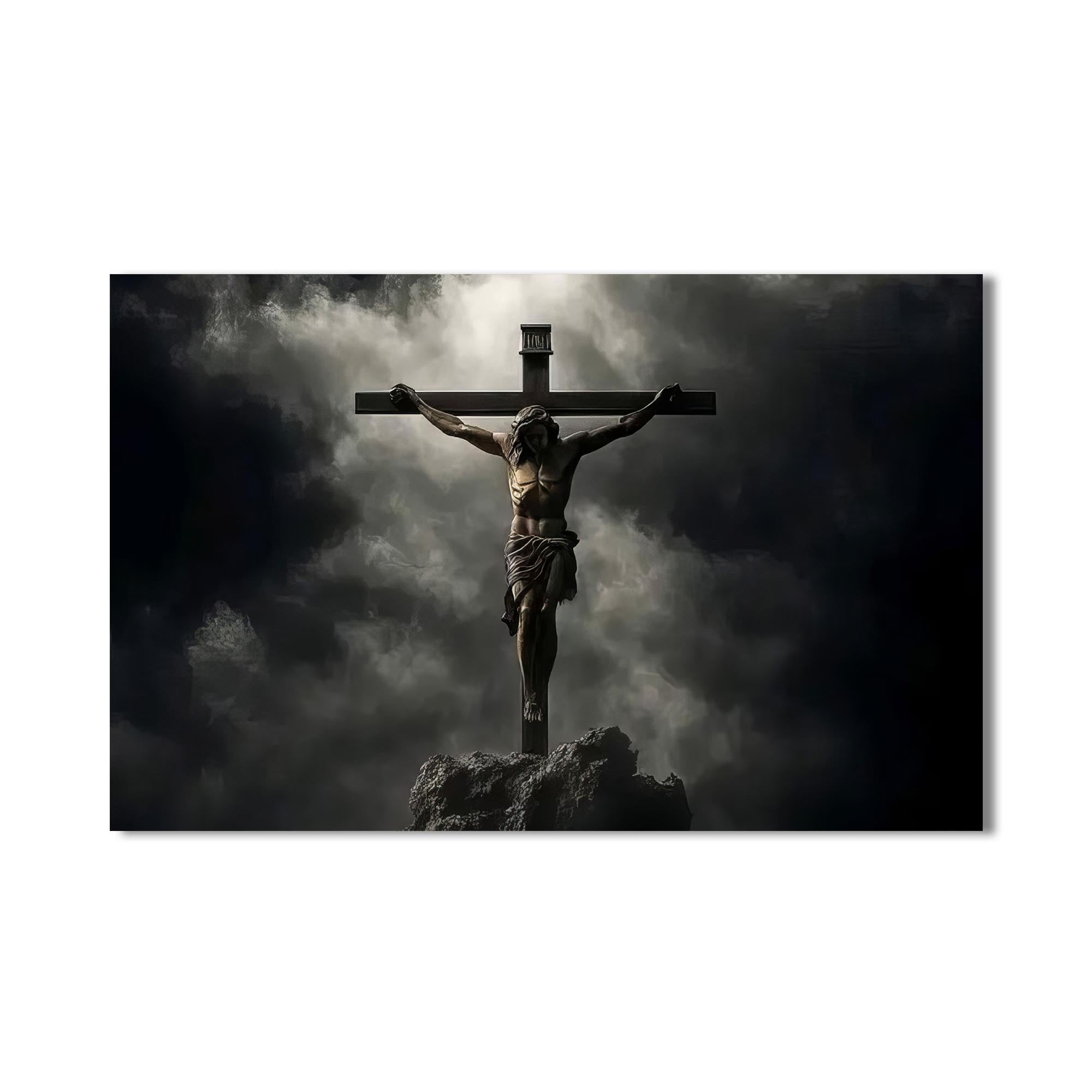 Artronauts Glass Print The Crucifixion- Christian Tempered Glass Wall Art