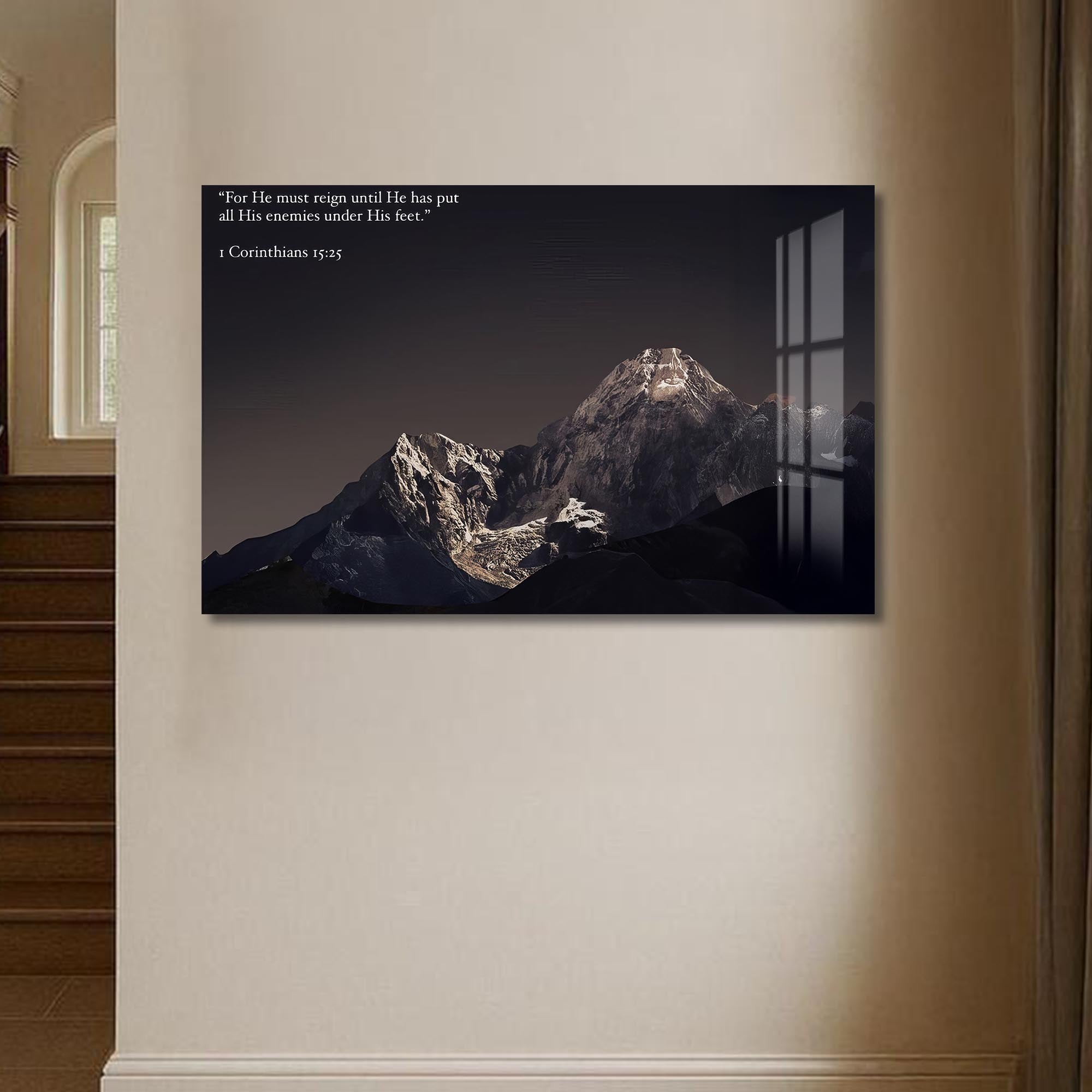 Artronauts Glass Print Biblical Mountain– Christian Tempered Glass Wall Art