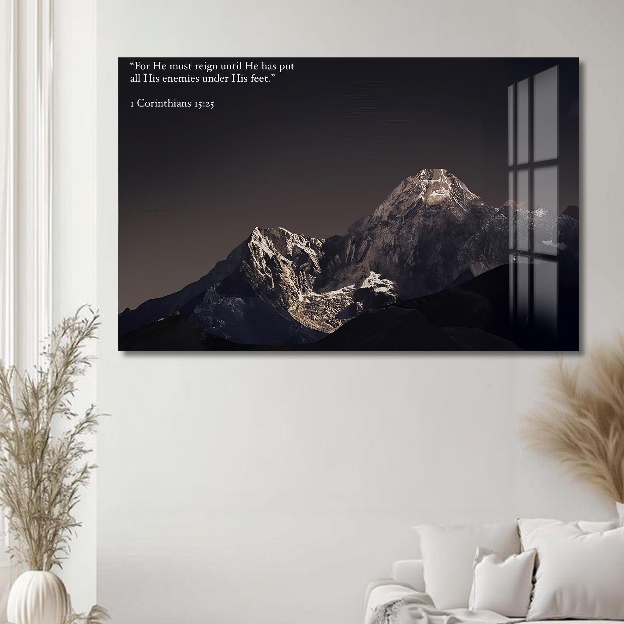 Artronauts Glass Print Biblical Mountain– Christian Tempered Glass Wall Art